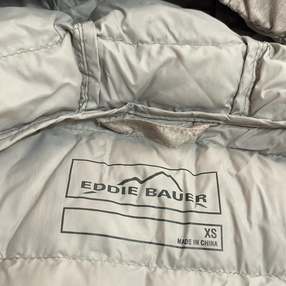 Eddie Bauer EB 650 Down Hooded Packable Quilted Puffer Jacket Coat Size XS